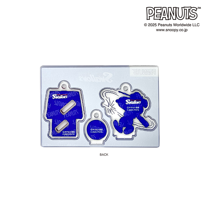 SNOOPY×ヤクルトスワローズ アクリルスタンドキーチェーン 2025