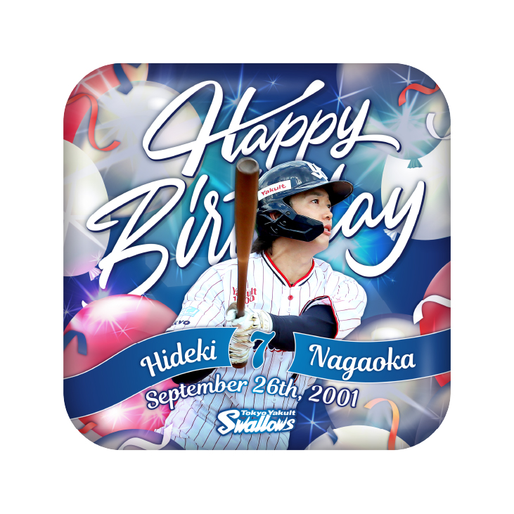 9月バースデースクエア缶バッジ（長岡）【11月上旬出荷開始予定】