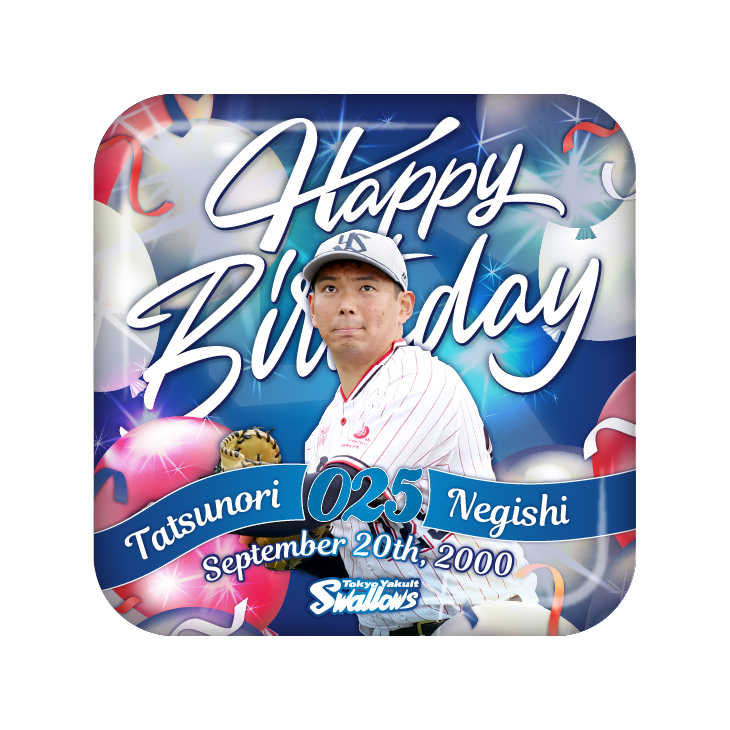 9月バースデースクエア缶バッジ（根岸）【11月上旬出荷開始予定】