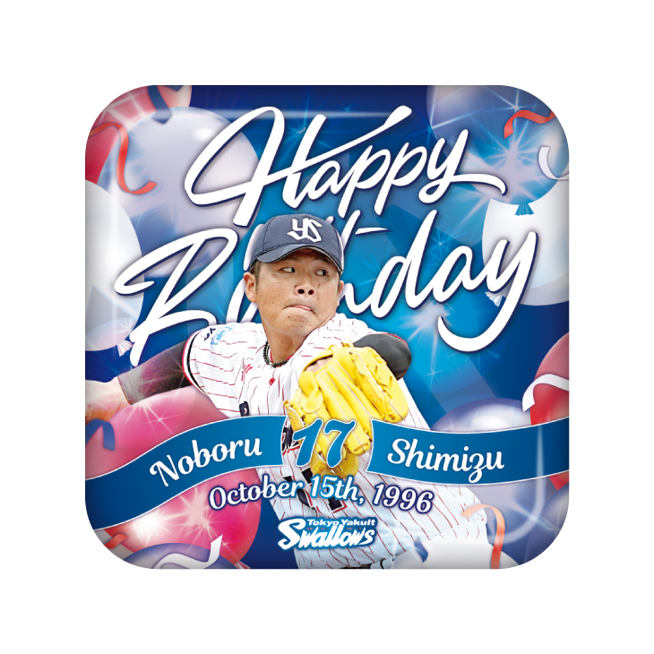 【2025年BD】10月バースデースクエア缶バッジ（清水）【12月中旬出荷開始予定】