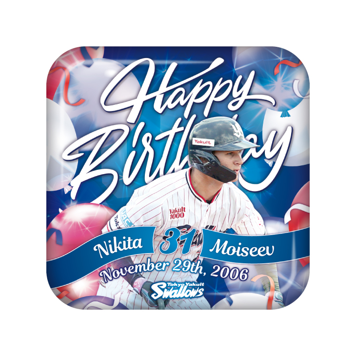 【2025年BD】11月バースデースクエア缶バッジ（モイセエフ）【1月中旬出荷開始予定】