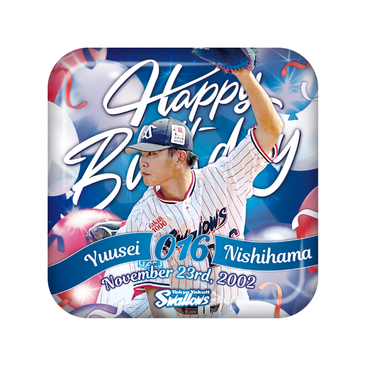 【2025年BD】11月バースデースクエア缶バッジ（西濱）【1月中旬出荷開始予定】