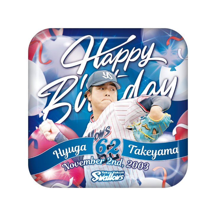 【2025年BD】11月バースデースクエア缶バッジ（竹山）【1月中旬出荷開始予定】