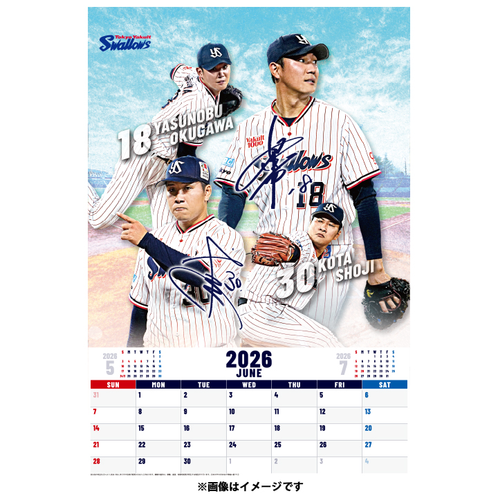 2026年東京ヤクルトスワローズ オフィシャルカレンダー（12月上旬出荷