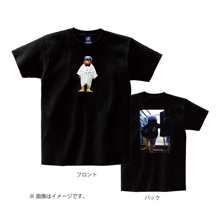 【つばの日商品・再販売】つば九郎2,000試合応燕ありがとうTシャツ（バスローブ）