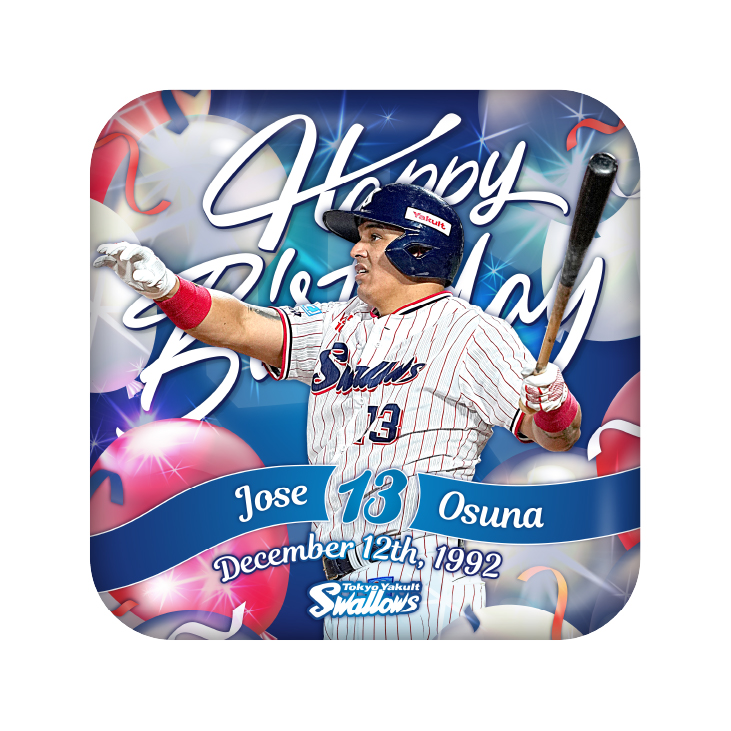 【2025年BD】12月バースデースクエア缶バッジ（オスナ）【2月中旬出荷開始予定】