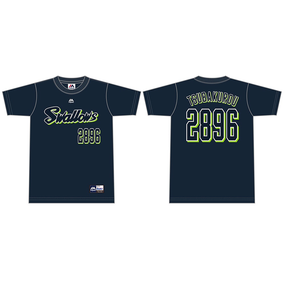 ネーム ナンバーtシャツ ネイビー 26つば九郎 東京ヤクルトスワローズ オフィシャルネットショップ